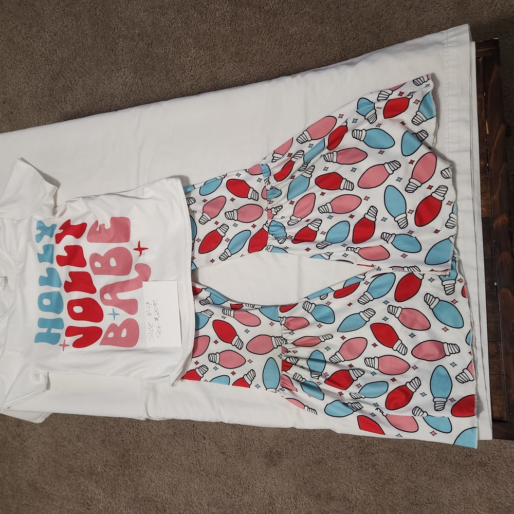 Colorful Graphic Tee and Pant Set